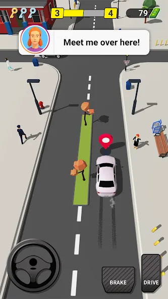 Скачать Pick Me Up 3D: Taxi Game — Безлимитные деньги и топливо — скриншот 2