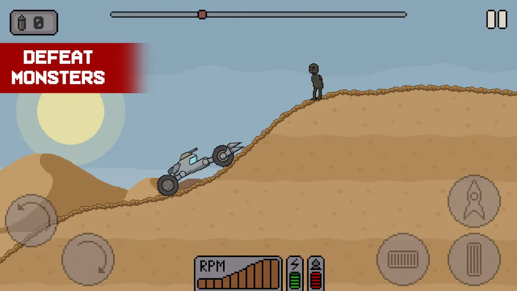 Скачать Death Rover: Space Zombie Race на Андроид — Безлимитные деньги и топливо — скриншот 2