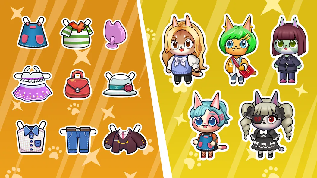 Idle Cat Makeover: Hair Salon Mod APK Безлимитные деньги и всё открыто — Скачать на Андроид — скриншот 2