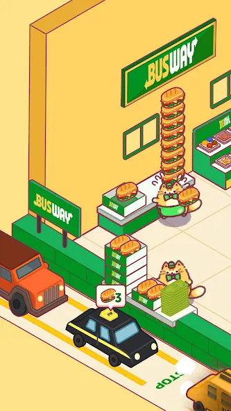 Скачать Cat Snack Bar: Cute Food Games (Мод: Безлимитные деньги и ресурсы) на Андроид — скриншот 1