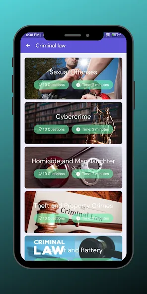 Скачать Legal Mastery Quiz MOD APK — Безлимитные подсказки и все ответы — скриншот 2