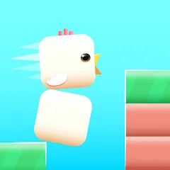 Скачать взлом Square Bird - Flappy Chicken на Андроид — Безлимитные жизни и все скины