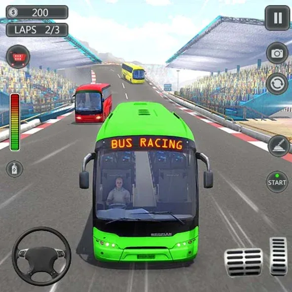 Скачать Coach Bus Games: Bus Simulator MOD APK — Безлимитные деньги и топливо — скриншот 1