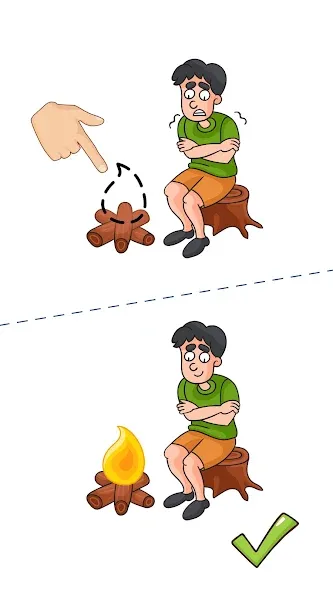 Скачать Tricky Line: Draw the Part (Мод: Подсказки и все уровни открыты) на Андроид — скриншот 5 Скачать Tricky Line: Draw the Part (Мод: Подсказки и все уровни открыты) на Андроид — скриншот 5