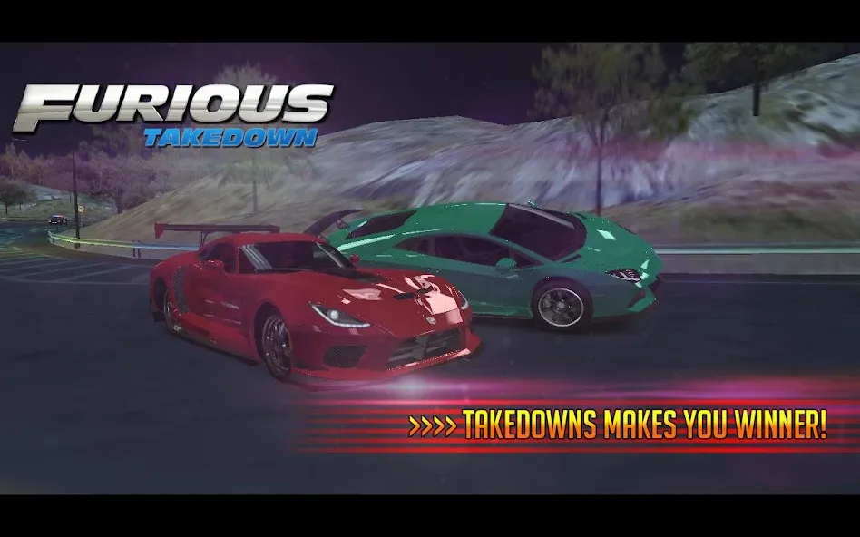 Furious: Takedown Racing на Андроид — Мод Безлимитные деньги и топливо — скриншот 4