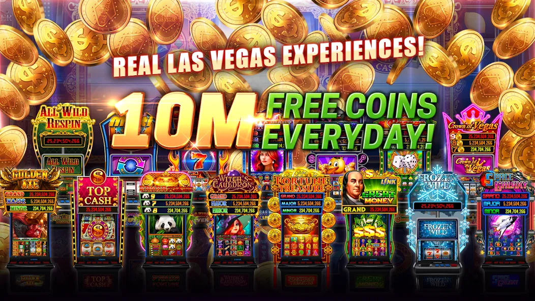 Скачать Play Las Vegas - Casino Slots — Модификация Безлимитные монеты и открыты все слоты — скриншот 1