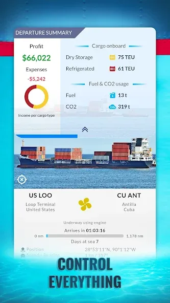 Скачать Shipping Manager - 2024 на телефон — Безлимитные деньги и топливо — скриншот 2