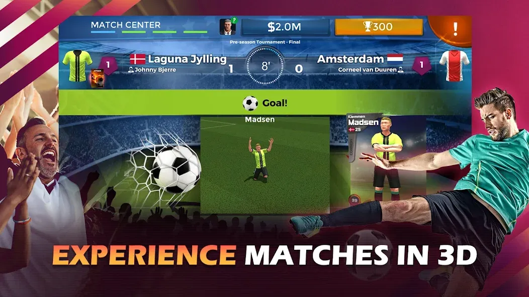 Pro 11 - Soccer Manager Game MOD — Безлимитные деньги и алмазы на Андроид — скриншот 2 Pro 11 - Soccer Manager Game MOD — Безлимитные деньги и алмазы на Андроид — скриншот 2