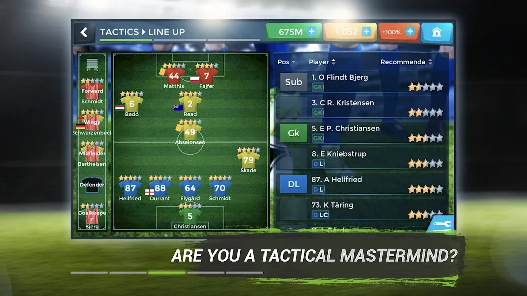 FMU - Football Manager Game MOD APK на Android — Безлимитные деньги и игроки — скриншот 3