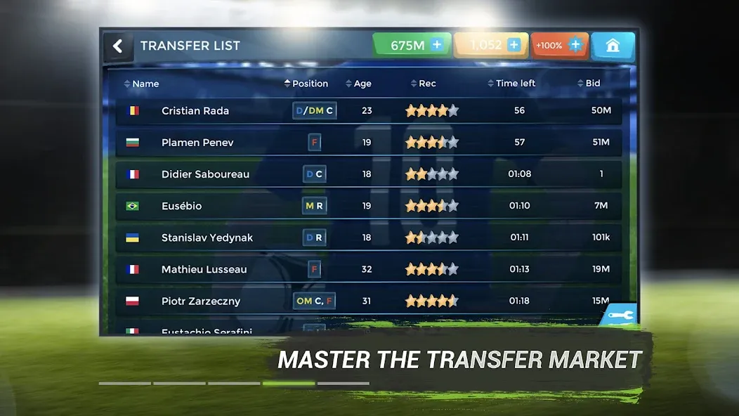 FMU - Football Manager Game MOD APK на Android — Безлимитные деньги и игроки — скриншот 4