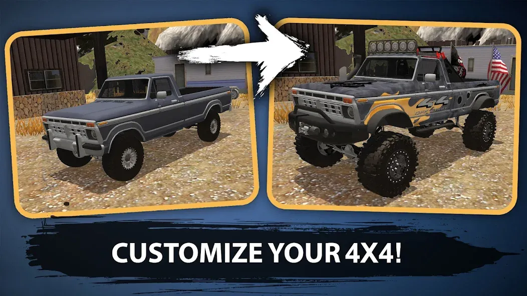 Offroad Racing & Mudding Games — Безлимитные деньги и топливо — скриншот 2 Offroad Racing & Mudding Games — Безлимитные деньги и топливо — скриншот 2