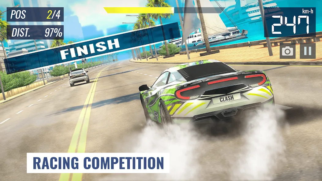Взлом Racing Clash — Безлимитные деньги и топливо — скриншот 3