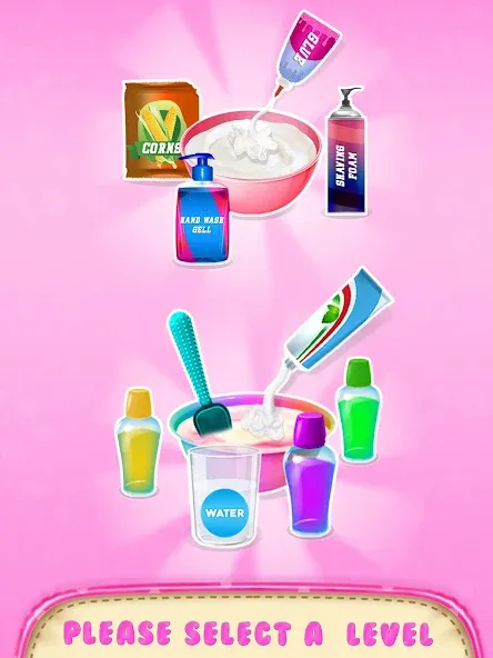 Make Fluffy Slime Maker Game Mod APK Без рекламы и все слаймы открыты — Скачать на Андроид — скриншот 5
