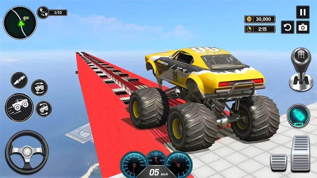 Скачать взлом Monster Truck Games- Car Games на Андроид — Безлимитные деньги и все машины — скриншот 3 Скачать взлом Monster Truck Games- Car Games на Андроид — Безлимитные деньги и все машины — скриншот 3