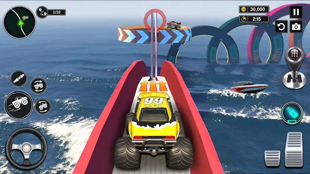 Скачать взлом Monster Truck Games- Car Games на Андроид — Безлимитные деньги и все машины — скриншот 4 Скачать взлом Monster Truck Games- Car Games на Андроид — Безлимитные деньги и все машины — скриншот 4