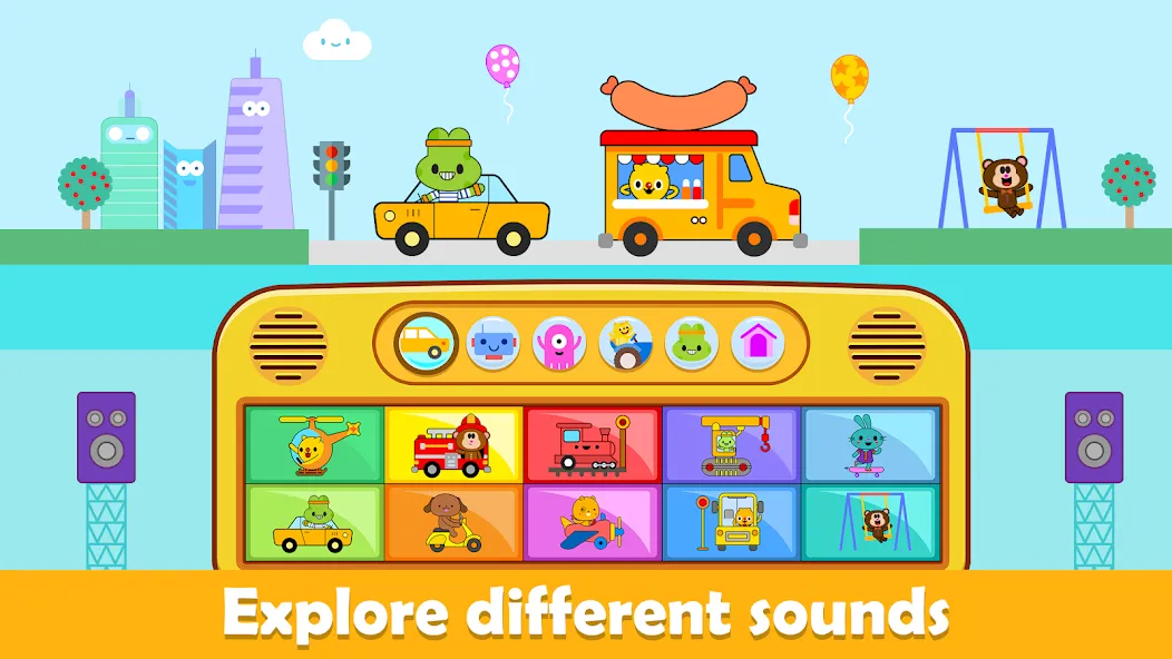 Скачать Baby Piano Kids Music Games — Последняя версия (Разблокирована вся детская музыка) — скриншот 2