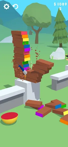 Скачать Slice It All! (Мод: Без рекламы и все уровни открыты) на Андроид — скриншот 4