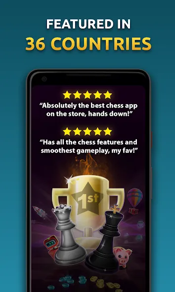 Chess Stars Multiplayer Online на Андроид — Мод Без рекламы и все фигуры открыты — скриншот 1