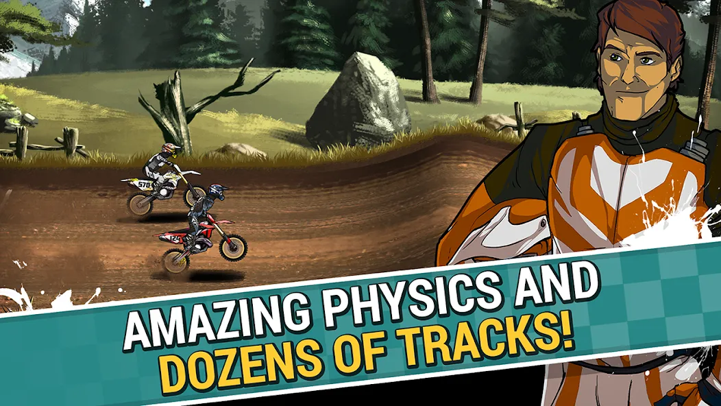 Скачать Mad Skills Motocross 2 — Последняя версия (Безлимитные деньги и топливо) — скриншот 1