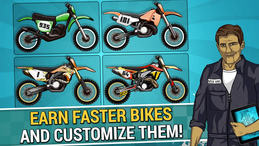 Скачать Mad Skills Motocross 2 — Последняя версия (Безлимитные деньги и топливо) — скриншот 2
