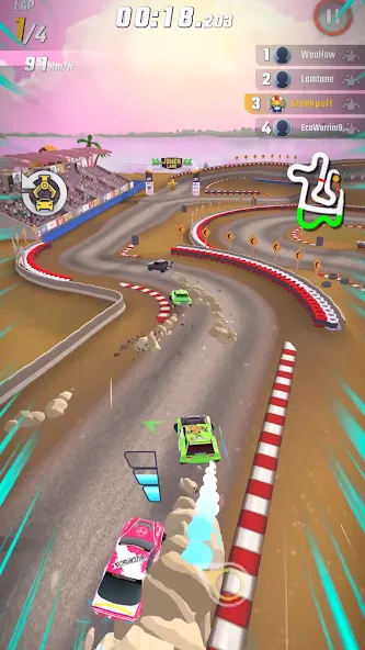 Скачать Rally Clash - Car Racing Game — Последняя версия (Безлимитные деньги и все машины открыты) — скриншот 1