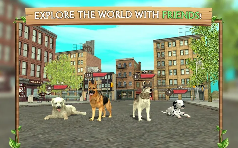 Скачать Dog Sim Online: Raise a Family на телефон — Безлимитные деньги и все породы — скриншот 4 Скачать Dog Sim Online: Raise a Family на телефон — Безлимитные деньги и все породы — скриншот 4