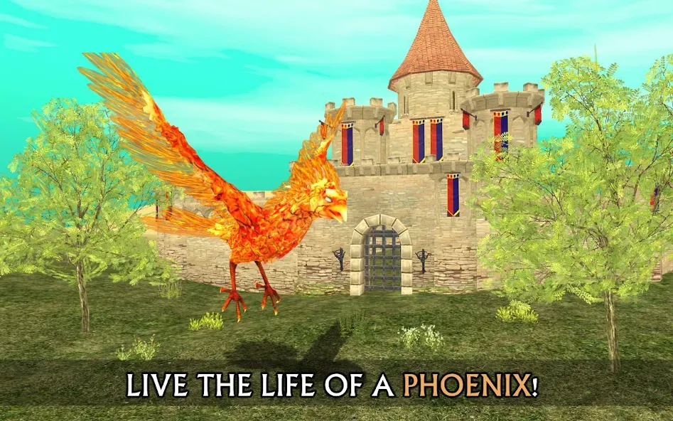Скачать Phoenix Sim 3D с модом — Бесконечное здоровье и огненная мощь — скриншот 1