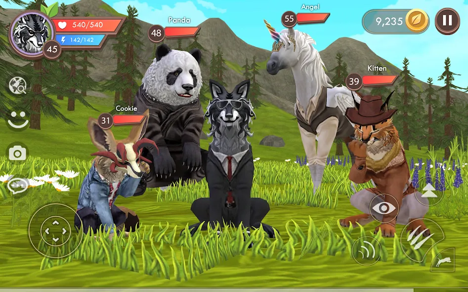 WildCraft: Animal Sim Online MOD — Безлимитные монеты и открытые скины на Андроид — скриншот 5