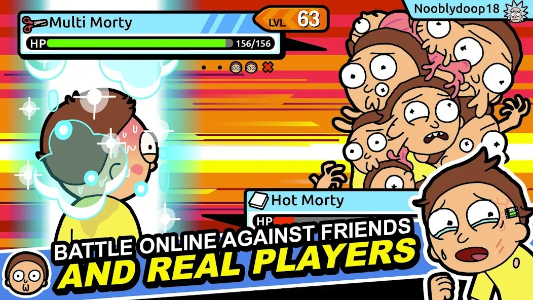 Rick and Morty: Pocket Mortys на Андроид — Мод Безлимитные деньги и все персонажи — скриншот 2
