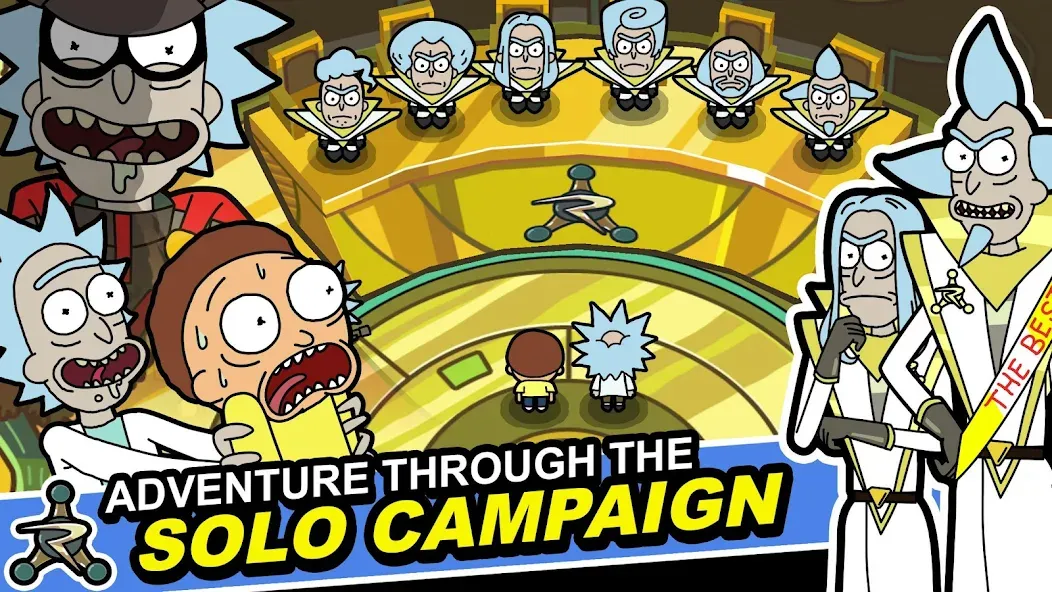 Rick and Morty: Pocket Mortys на Андроид — Мод Безлимитные деньги и все персонажи — скриншот 3