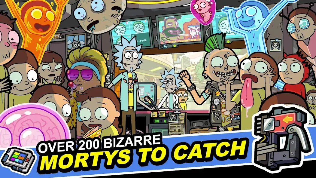 Rick and Morty: Pocket Mortys на Андроид — Мод Безлимитные деньги и все персонажи — скриншот 4