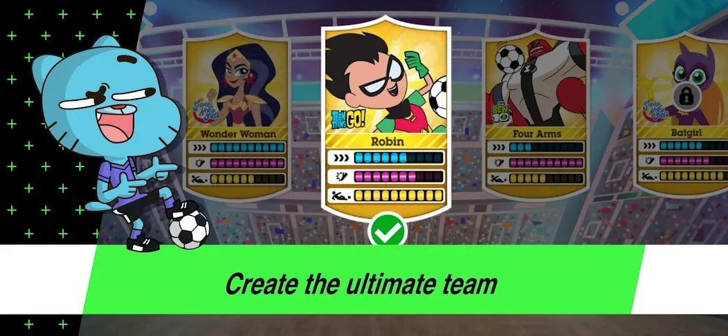 Toon Cup - Football Game MOD — Безлимитные монеты и открыты все команды на Андроид — скриншот 1