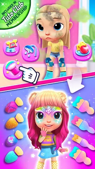 Cutie Care - Sweet Babysitter — Мод: Безлимитные монеты и все предметы — скриншот 1
