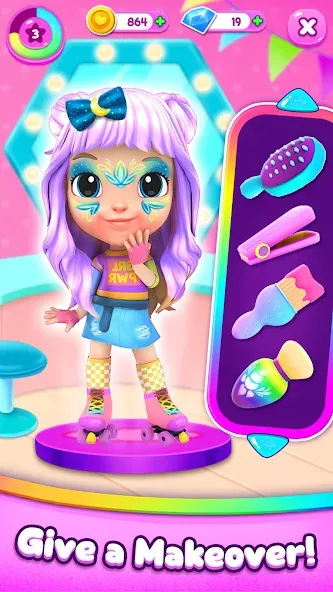 Cutie Care - Sweet Babysitter — Мод: Безлимитные монеты и все предметы — скриншот 3