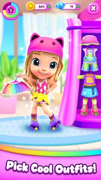 Cutie Care - Sweet Babysitter — Мод: Безлимитные монеты и все предметы — скриншот 4