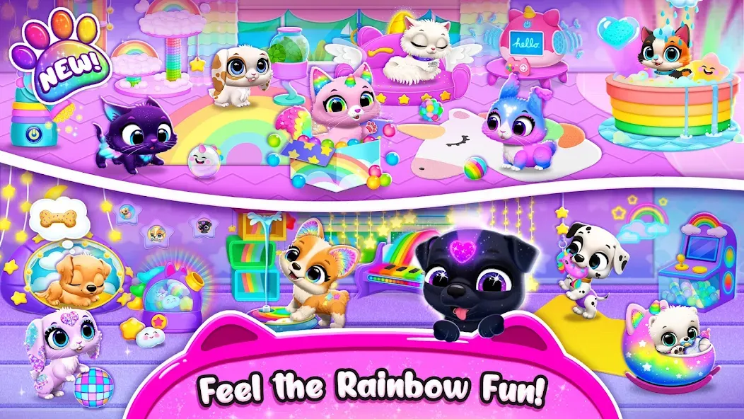 Скачать Floof - My Pet House на Android — Безлимитные монеты и все питомцы — скриншот 2