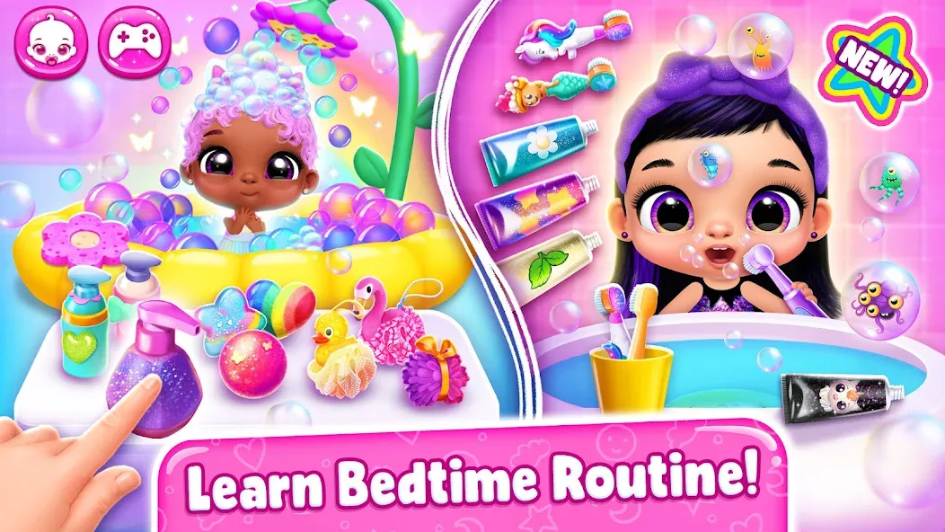 Скачать Giggle Babies - Toddler Care на Android — Безлимитные монеты и все малыши открыты — скриншот 2