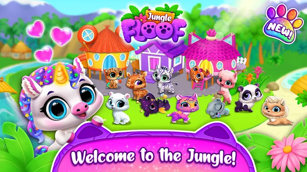 Скачать взлом Jungle Floof - Island Pet Care на Андроид — Безлимитные монеты и все питомцы — скриншот 4