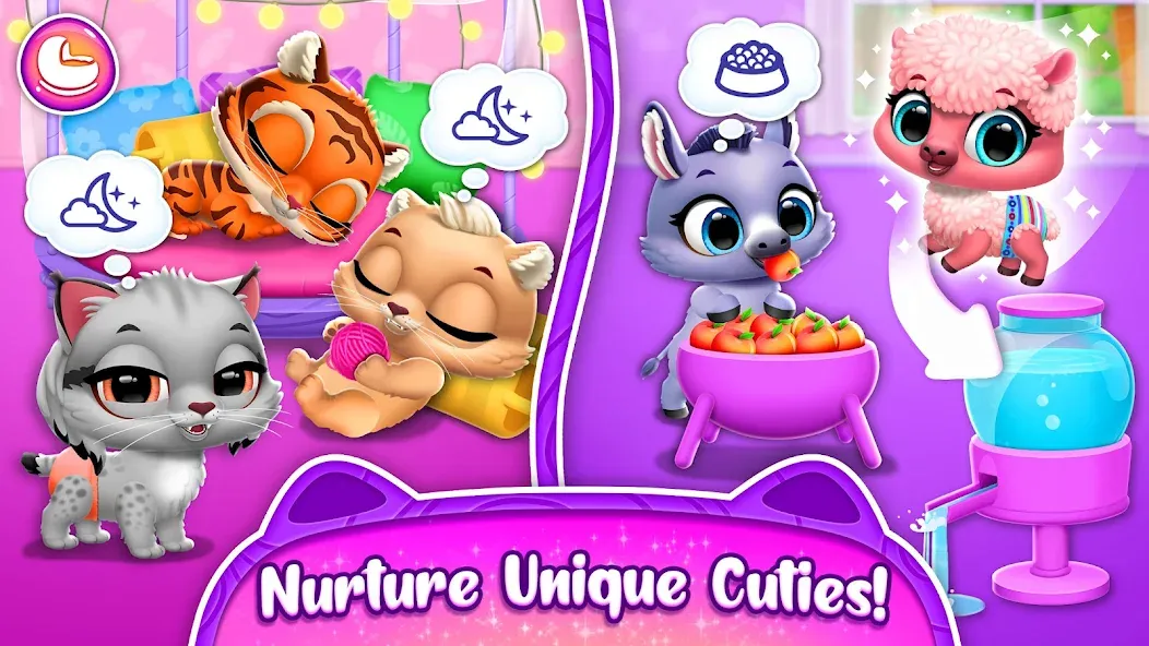 Скачать взлом Jungle Floof - Island Pet Care на Андроид — Безлимитные монеты и все питомцы — скриншот 5