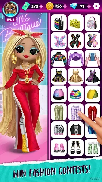 LOL Surprise! OMG Fashion Club — Мод: Разблокированы все наряды и аксессуары — скриншот 3