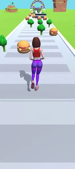 Скачать Twerk Race 3D: Belly Body Run (Мод: Безлимитные деньги и алмазы) на Андроид — скриншот 1