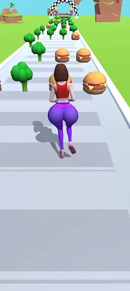 Скачать Twerk Race 3D: Belly Body Run (Мод: Безлимитные деньги и алмазы) на Андроид — скриншот 2