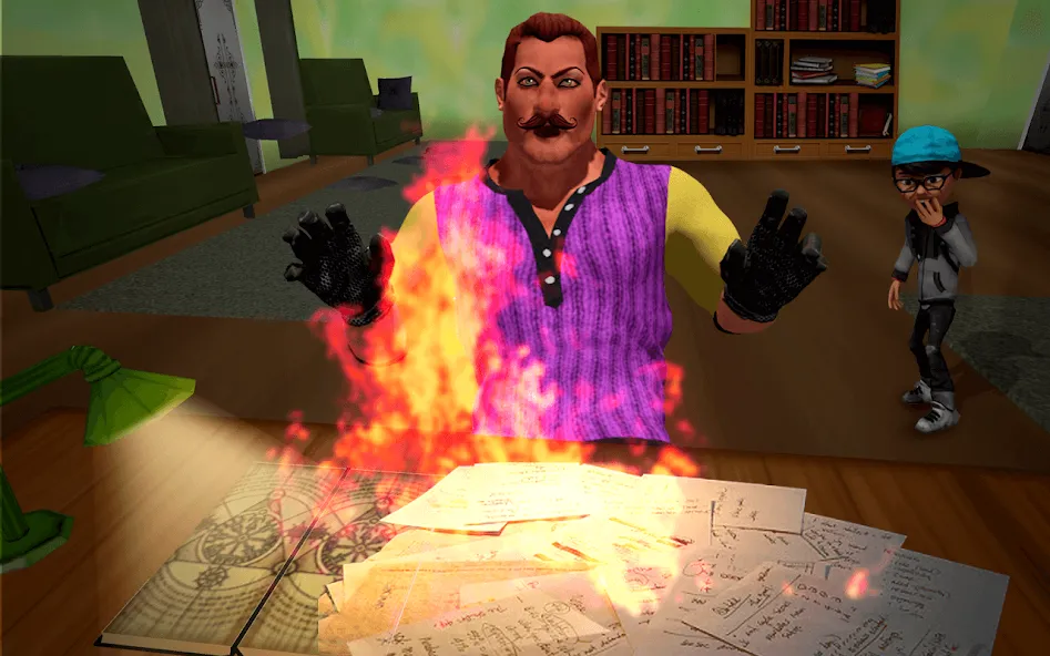 Scary Neighbor Strange Teacher Mod APK Безлимитные деньги и открыты все уровни — Скачать на Андроид — скриншот 2