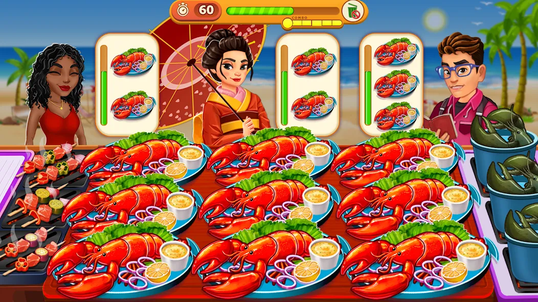 Cooking Max: Restaurant Games — Мод: Безлимитные монеты и все уровни открыты — скриншот 2 Cooking Max: Restaurant Games — Мод: Безлимитные монеты и все уровни открыты — скриншот 2