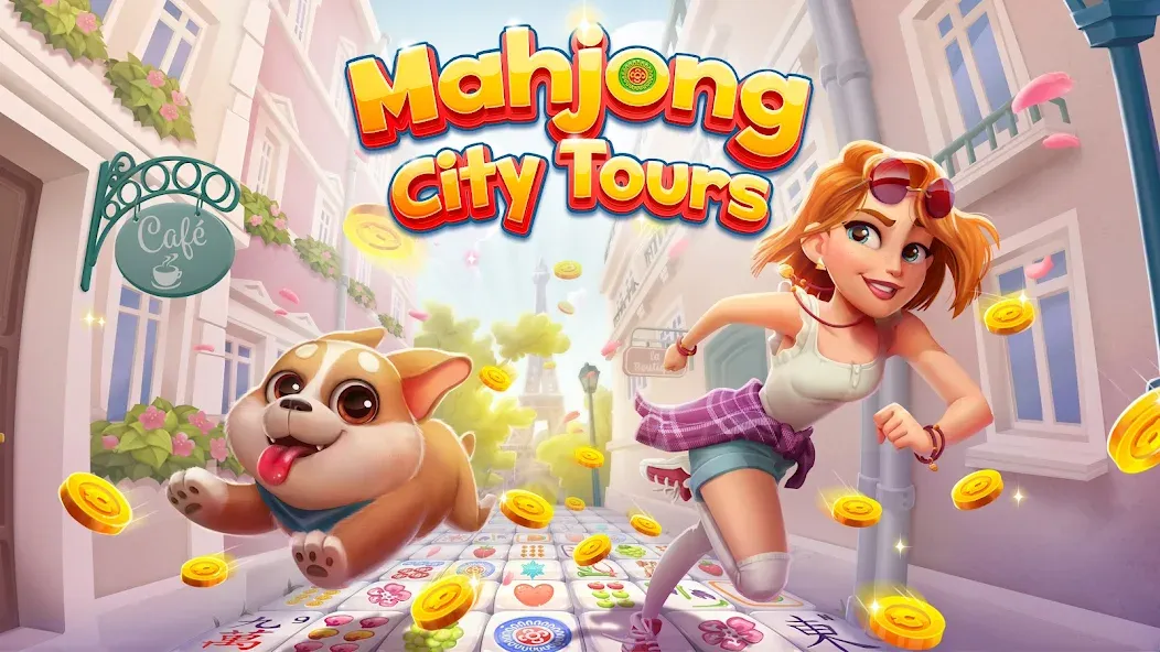 Mahjong City Tours: Tile Match на Андроид — Мод Безлимитные деньги и открыты все уровни — скриншот 1