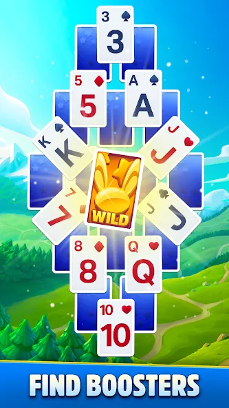 Скачать Solitaire Showtime на телефон — Безлимитные монеты и подсказки — скриншот 3