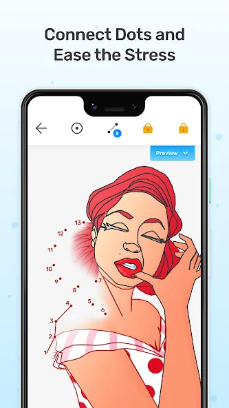 Dot to Dot : Connect the Dots (Мод Без рекламы и все уровни открыты) — скриншот 3 Dot to Dot : Connect the Dots (Мод Без рекламы и все уровни открыты) — скриншот 3