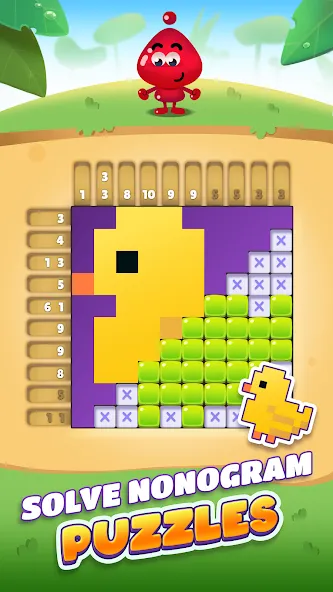 Nono Crossing Picture Nonogram MOD APK на Android — Подсказки и все уровни открыты — скриншот 1