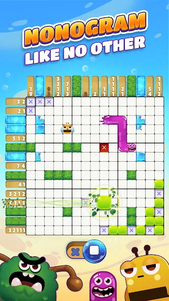 Nono Crossing Picture Nonogram MOD APK на Android — Подсказки и все уровни открыты — скриншот 2