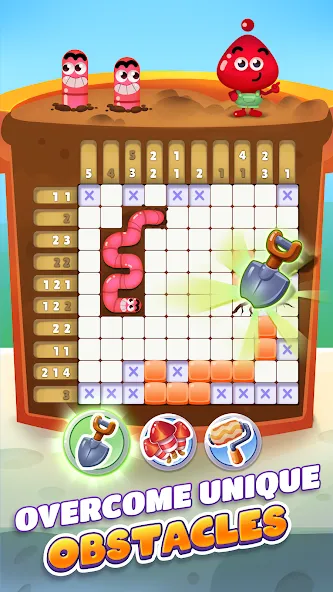 Nono Crossing Picture Nonogram MOD APK на Android — Подсказки и все уровни открыты — скриншот 3